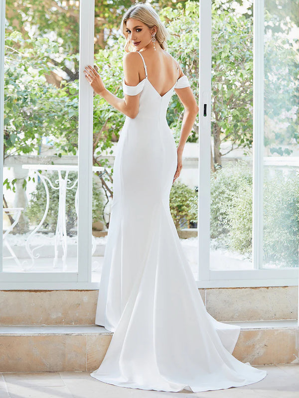 Elegant Off Shoulder Mermaid Wedding Dresses