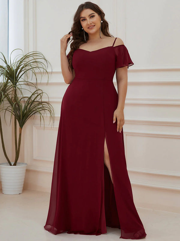 Cold shoulder formal clearance dresses plus size