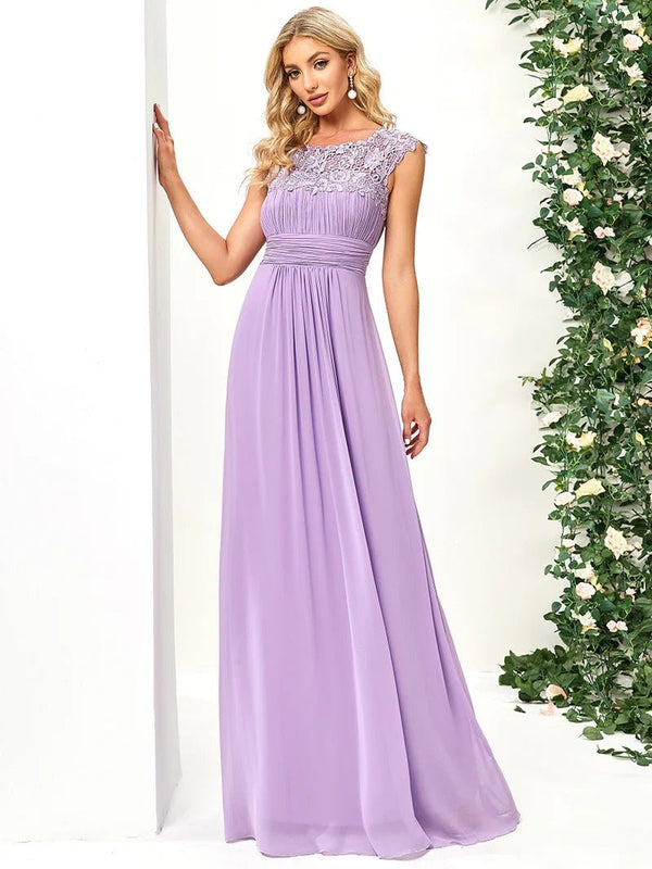 Bestsellers Lacey Chiffon Evening Dress Party Gowns