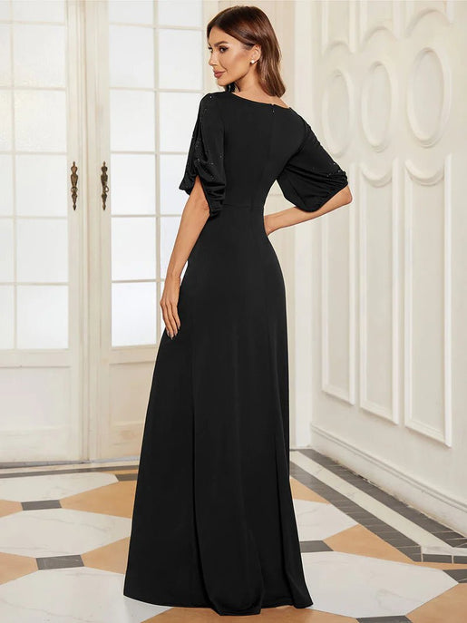 Cold shoulder evening dresses sales
