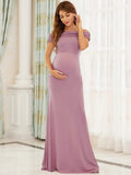 Gorgeous Off Shoulder Pleated Mermaid Maternity Dress - CALABRO®