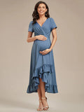 High Low Ruffles Maternity Dresses - CALABRO®