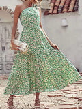 Off Shoulder Printed Tea Length Casual Dresses - CALABRO®