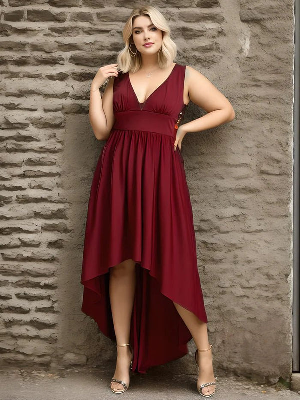 Plus size high low outlet cocktail dresses