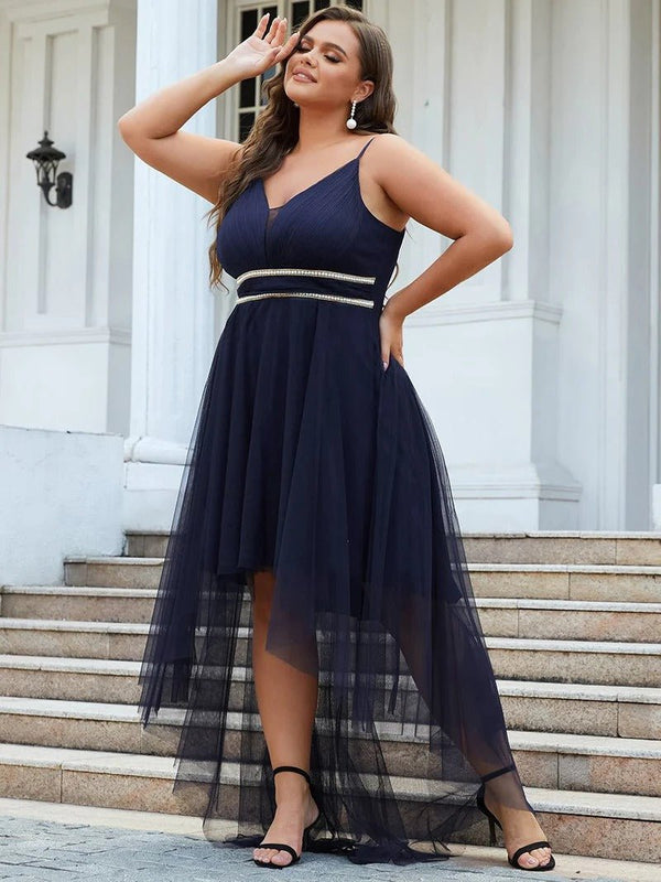 Plus Size High Low Prom Dresses With Spaghetti Straps - CALABRO®